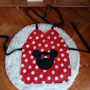 Pöttyös Minnie egér témájú gyermek konyhai kötény - Meska.hu