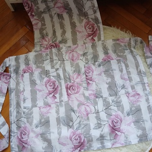 Rózsa mintás konyhai kötény - otthon & életmód - konyhafelszerelés, tálalás - konyhai textil - kötény - Meska.hu