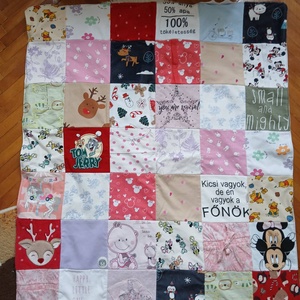 Patchwork emléktakaró - otthon & életmód - babaszoba, gyerekszoba - babatakaró, gyerek pléd - Meska.hu