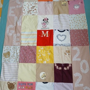Patchwork emléktakaró, Otthon & Életmód, Babaszoba, gyerekszoba, Babatakaró, gyerek pléd, Varrás, Patchwork, foltvarrás, MESKA