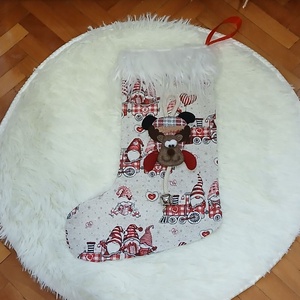 Felakasztható 3D mikuláscsizma, Karácsony, Mikulás, Mikulás csizma és zokni, Varrás, MESKA