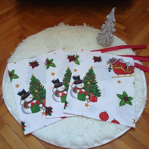 Textil mikulás zsák, Karácsony, Mikulás, Mikulás zsák, Varrás, MESKA