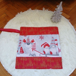Textil mikulás zsák, Karácsony, Mikulás, Mikulás zsák, Varrás, MESKA