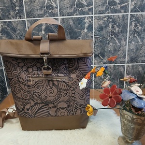 Roll top hátizsák - táska & tok - hátizsák - roll top hátizsák - Meska.hu