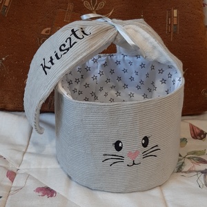 Húsvéti tojásgyüjtő kiskosár - ünnepi díszek, dekorációk - húsvéti díszek és dekorációk - húsvéti kosár - Meska.hu