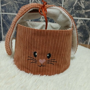 Húsvéti tojásgyüjtő kiskosár - ünnepi díszek, dekorációk - húsvéti díszek és dekorációk - húsvéti kosár - Meska.hu