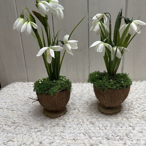 Hóvirágos tavaszi asztaldísz � élethű kézműves dekoráció - otthon & életmód - dekoráció - asztal és polc dekoráció - asztaldísz - Meska.hu