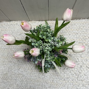 ???? Prémium pasztell tulipános dekorációs tál � kézzel készített exkluzív asztaldísz - otthon & életmód - dekoráció - asztal és polc dekoráció - asztaldísz - Meska.hu