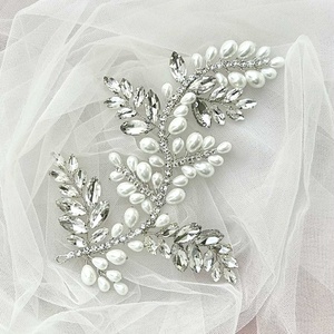 Csepp gyöngyös hajékszer - esküvő - hajdísz - kontydísz & hajdísz - Meska.hu