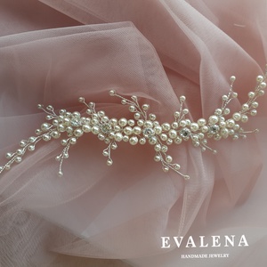 Ivory színű gyöngyös hajékszer, Esküvő, Hajdísz, Kontydísz & Hajdísz, Ékszerkészítés, Gyöngyfűzés, gyöngyhímzés, MESKA