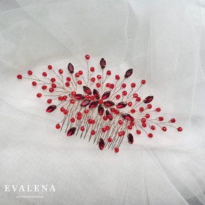 Menyecske fésűs hajdísz, Esküvő, Hajdísz, Kontydísz & Hajdísz, Ékszerkészítés, Gyöngyfűzés, gyöngyhímzés, MESKA