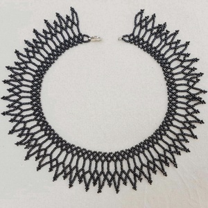 Egy minta, négy variáció-ukrán gyöngynyaklánc - ékszer - nyaklánc - gyöngyös nyaklánc - Meska.hu