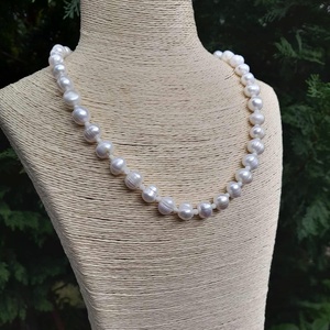 Tenyésztett édesvízi gyöngy, igazgyöngy nyaklánc, gyöngyékszer, gyöngy nyaklánc - ékszer - nyaklánc - gyöngyös nyaklánc - Meska.hu