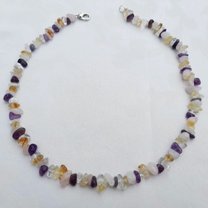 Négyféle ásványchipsből készült nyaklánc, ásványchips nyaklánc, ásványékszer, ajándék - ékszer - nyaklánc - gyöngyös nyaklánc - Meska.hu