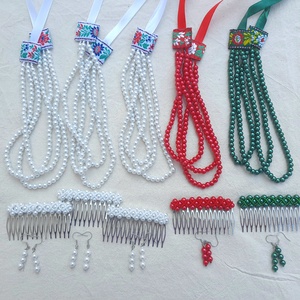 3 soros teklagyöngy kaláris szett több színben - ékszer - nyaklánc - gyöngyös nyaklánc - Meska.hu