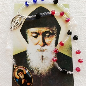 Csodatévő Szent Charbel rózsafüzér  - Meska.hu