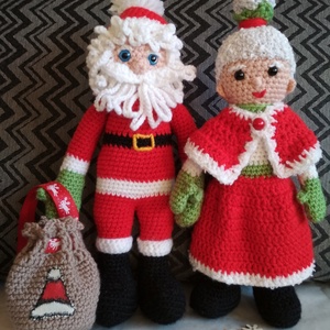 Télapó és Télanyó - karácsony - karácsonyi lakásdekoráció - karácsonyi lakásdekoráció - Meska.hu