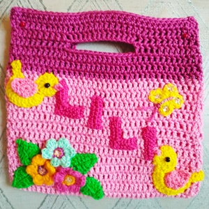 Horgolt gyerek táska - Meska.hu