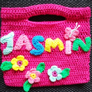 Horgolt gyerek táska - táska & tok - kézitáska & válltáska - kézitáska - Meska.hu