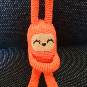 Narancs nyuszi - játék & sport - plüssállat & játékfigura - nyuszi - Meska.hu