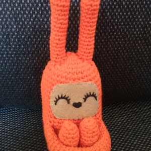 Narancs nyuszi, Játék & Sport, Plüssállat & Játékfigura, Nyuszi, Baba-és bábkészítés, Horgolás, MESKA