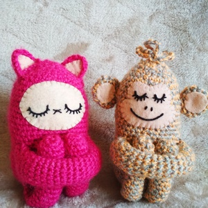 Narancs nyuszi - játék & sport - plüssállat & játékfigura - nyuszi - Meska.hu