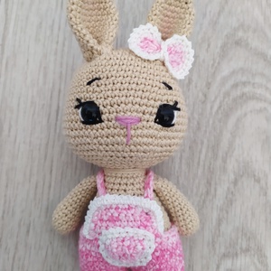 Masnis nyuszika, Játék & Sport, Plüssállat & Játékfigura, Nyuszi, Baba-és bábkészítés, Horgolás, MESKA