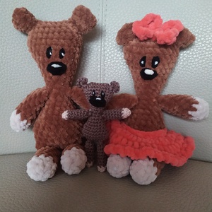 Teddy maci család - Meska.hu