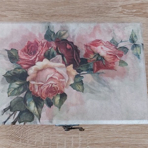 Rózsás doboz - esküvő - emlék & ajándék - doboz - Meska.hu