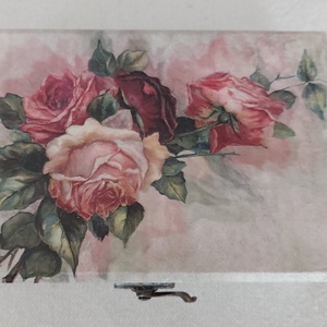 Rózsás doboz - esküvő - emlék & ajándék - doboz - Meska.hu