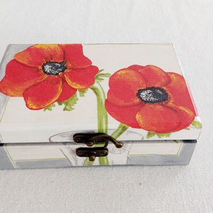 Pipacsos doboz - Meska.hu