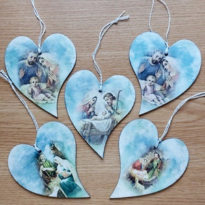 Karácsonyfadíszek, Karácsony, Karácsonyi lakásdekoráció, Karácsonyfadíszek, Decoupage, transzfer és szalvétatechnika, MESKA