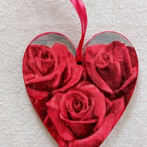 Rózsás szívek - Meska.hu