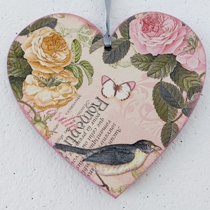 Romantikus szív - otthon & életmód - dekoráció - ajtó- és ablak dekoráció - ajtódísz & kopogtató - Meska.hu