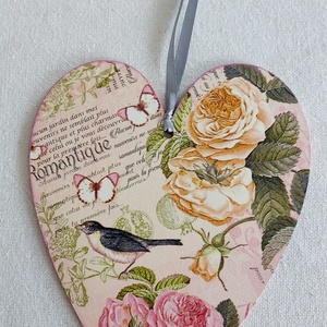 Romantikus szív, Otthon & Életmód, Dekoráció, Ajtó- és ablak dekoráció, Ajtótábla, , MESKA