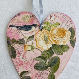 Romantikus szív - otthon & életmód - dekoráció - ajtó- és ablak dekoráció - ajtótábla - Meska.hu