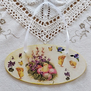 Húsvéti függődísz - otthon & életmód - dekoráció - fali és függő dekoráció - függődísz - Meska.hu