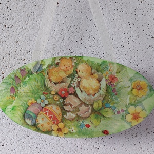 Húsvéti függődísz - otthon & életmód - dekoráció - fali és függő dekoráció - függődísz - Meska.hu