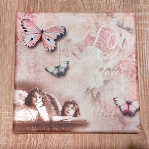 Angyalos falikép - otthon & életmód - dekoráció - kép & falikép - vászonkép - Meska.hu