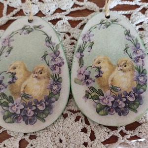 Húsvéti tojások - ünnepi díszek, dekorációk - húsvéti díszek és dekorációk - húsvéti tojásfadíszek - Meska.hu