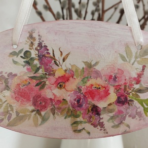 Virágos függődísz - otthon & életmód - dekoráció - fali és függő dekoráció - függődísz - Meska.hu