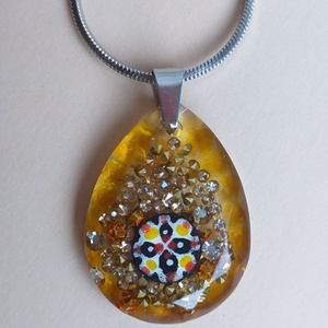 Tűzben égve - ékszer - nyaklánc - medál - Meska.hu