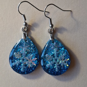 Hóesésben - fülbevaló, Ékszer, Fülbevaló, Lógó fülbevaló, Ékszerkészítés, MESKA