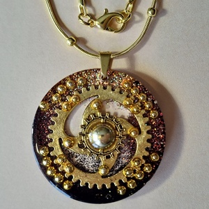 Steampunk jellegű - medál - Meska.hu