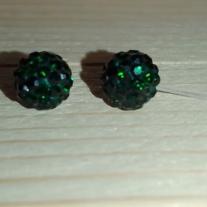 Shamballa fülbevaló fémmentes (többféle) - ékszer - fülbevaló - pötty fülbevaló - Meska.hu