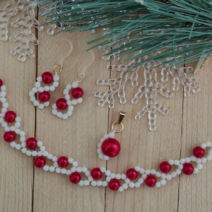 Havas magyal ékszer szett , Ékszer, Ékszerszett, Ékszerkészítés, Gyöngyfűzés, gyöngyhímzés, Hétköznapra, alkalmakra vagy ajándéknak egyaránt tökéletes választás. Fémérzékenyek is bátran hordh..., MESKA