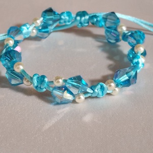 Jégvarázs Makramé Karkötő - ékszer - karkötő - fonott karkötő - Meska.hu