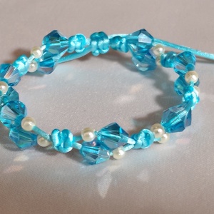 Jégvarázs Makramé Karkötő - Meska.hu