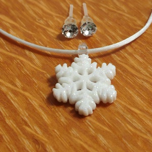 Hópehely Ékszerszett (fémmentes) - ékszer - ékszerszett - Meska.hu