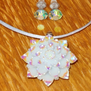 Jégvirág ékszerszett (fémmentes) - Meska.hu